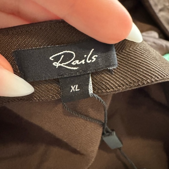 RAILS Anya Satin Midi Skirt in Moss Size XL NWT - Picture 5 of 7